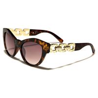 VG Eyewear zonnebril Cat Eye Gold Chain Bruin vg29024 - thumbnail