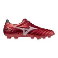 Mizuno Morelia Neo IV Pro Gras Voetbalschoenen (FG) Rood Zilver Zwart