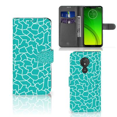 Motorola Moto G7 Power Hoesje Cracks Blue