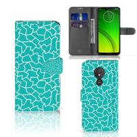 Motorola Moto G7 Power Hoesje Cracks Blue