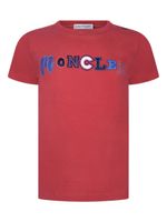 Moncler Enfant t-shirt en coton à logo imprimé - Rouge - thumbnail