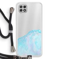 Fantasie pastel: Samsung Galaxy A22 4G Transparant Hoesje met koord