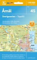 Topografische kaart - Wandelkaart 45 Sverigeserien Åmål | Norstedts