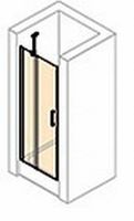 Huppe Classics 2 Nis Draaideur 90 X 200 Cm. Met Segment Matzilver-antiplaque Glas