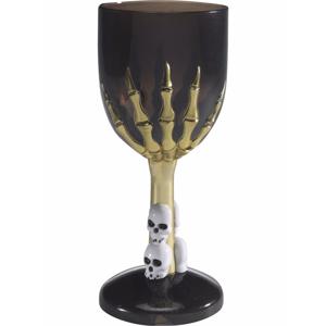 Horror kelk - beker - zwart - Gotisch - Halloween - wijnglas - drinkbeker - horror