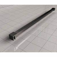 Wiesbaden Slim profielset+stabilisatiestang 120 cm matzwart