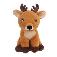 Knuffeldier Hertje Sammy - zachte pluche stof - dieren knuffels - bruin - 24 cm   -