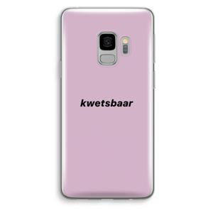 kwetsbaar: Samsung Galaxy S9 Transparant Hoesje