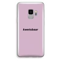 kwetsbaar: Samsung Galaxy S9 Transparant Hoesje - thumbnail