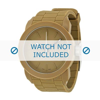 Diesel horlogeband DZ1532 Silicoon Beige 24mm