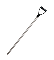 Schop steel aluminium 28x105 cm Zwart handvat