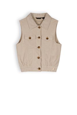 NoNo Meisjes gilet suede - Dodhy - Sneeuw wit
