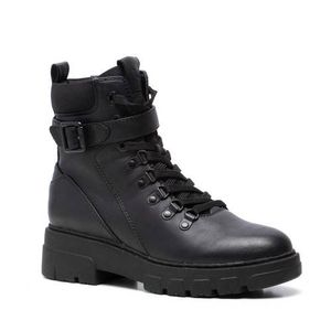 Scapino Love Our Planet vegan veterboots met siergesp zwart