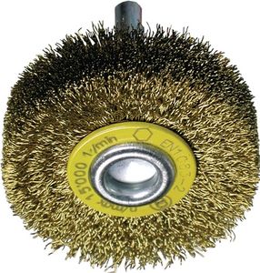 Promat Ronde borstel | d. 40 mm draaddikte 0,2 mm | messing 11 mm | 18000 min-¹ - 4000841139 4000841139