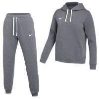 Nike Park 26 Fleece Pullover Hoodie Joggingpak Dames Donkergrijs Wit
