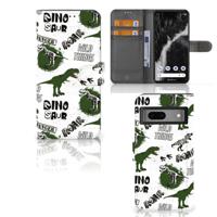 Telefoonhoesje | Met pasjeshouder | voor Google Pixel 7 Dinosaurus