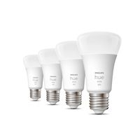 Philips Lighting Hue LED-lamp (4 stuks) 871951431914100 Energielabel: F (A - G) Hue White E27 Viererpack 4x800lm 60W E27 36 W Warmwit Energielabel: F (A - G) - thumbnail