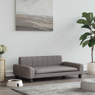 Hondenmand 90x53x30 cm stof taupe