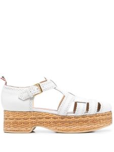 Thom Browne sandales à plateforme - Blanc