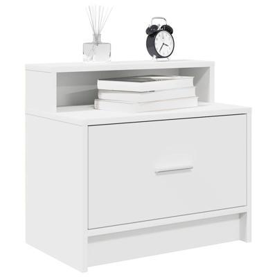 Nachtkastjes 2 st met lade 51x31x47 cm wit
