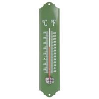 Esschert design thermometer - voor binnen en buiten - groen - 30 x 7 cm - Celsius/fahrenheit - Buitenthermometers - thumbnail