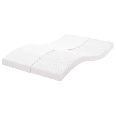 Schuimmatras 7 zones hardheid 20 ILD 120x220 cm wit