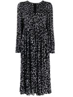 Michael Michael Kors robe mi-longue à imprimé girafe - Noir