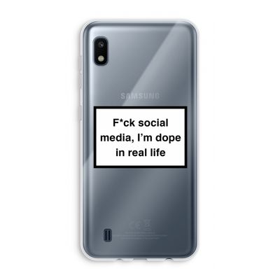 I'm dope: Samsung Galaxy A10 Transparant Hoesje