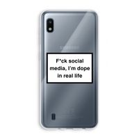 I'm dope: Samsung Galaxy A10 Transparant Hoesje