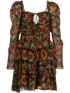 Ulla Johnson robe Naiya à imprimé abstrait - Orange