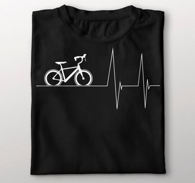 T-shirt fiets met hartslag