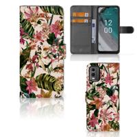 Nokia C32 Hoesje Flowers