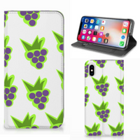 Apple iPhone Xs Max Flip Style Cover Druiven