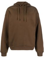 LEMAIRE hoodie en coton à coupe ample - Marron