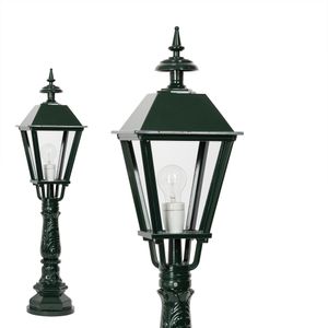 Tuinlantaarn Salford Aluminium E27 tuinlamp sokkel IP44