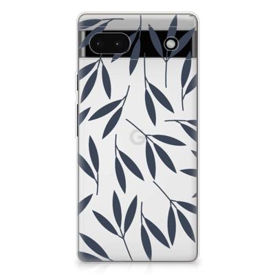 Google Pixel 6A | TPU Case | Leaves Blue Google Pixel 6A | TPU Case | Leaves Blue