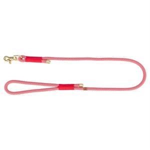 TRIXIE HONDENRIEM SOFT ROPE ROOD / CREME 100X1,3 CM