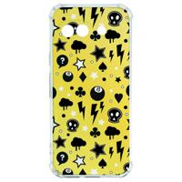 Google Pixel 9a Hoesje - Punk Yellow TPU Antishock Google Pixel 9a Hoesje - Punk Yellow TPU Antishock