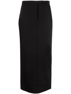 Alexander Wang jupe crayon à logo brodé - Noir