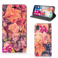 Apple iPhone Xr Smart Cover Bosje Bloemen - thumbnail