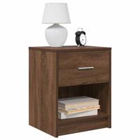 Nachtkastjes 2 st met lade 40x34x50 cm bruin eikenkleur