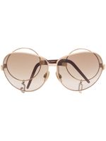 Dolce & Gabbana Pre-Owned lunettes de soleil à monture oversize (années 2000) - Or - thumbnail