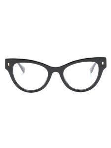 DSQUARED2 EYEWEAR lunettes de vue à logo embossé - Noir