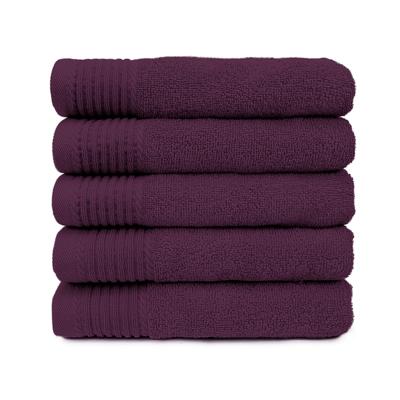 The One Handdoek Deluxe 50x100 550 gr Plum (5 stuks)