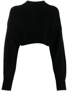 Filippa K pull crop à col montant - Noir