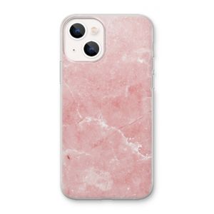 Roze marmer: iPhone 13 mini Transparant Hoesje
