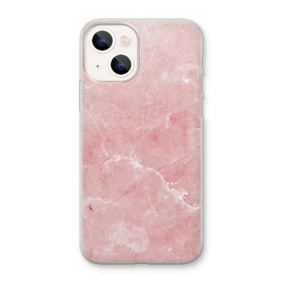 Roze marmer: iPhone 13 mini Transparant Hoesje