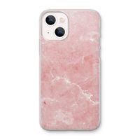 Roze marmer: iPhone 13 mini Transparant Hoesje Roze marmer: iPhone 13 mini Transparant Hoesje