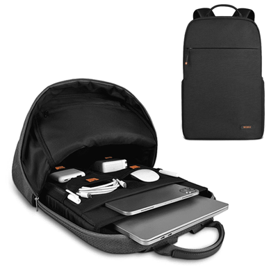 WiWu Pilot - Rugzak voor laptop en accessoires - Zwart