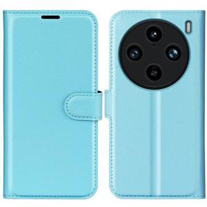 vivo X100 Pro Wallet Case met Magnetische Sluiting - Blauw